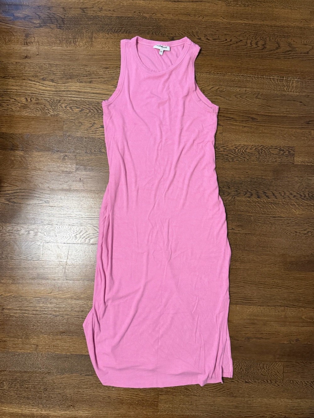 Maternity Sleeveless Pink Women's Knit Dress